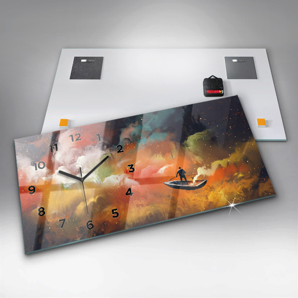 Vízszintes üvegóra Absztrakt festészet