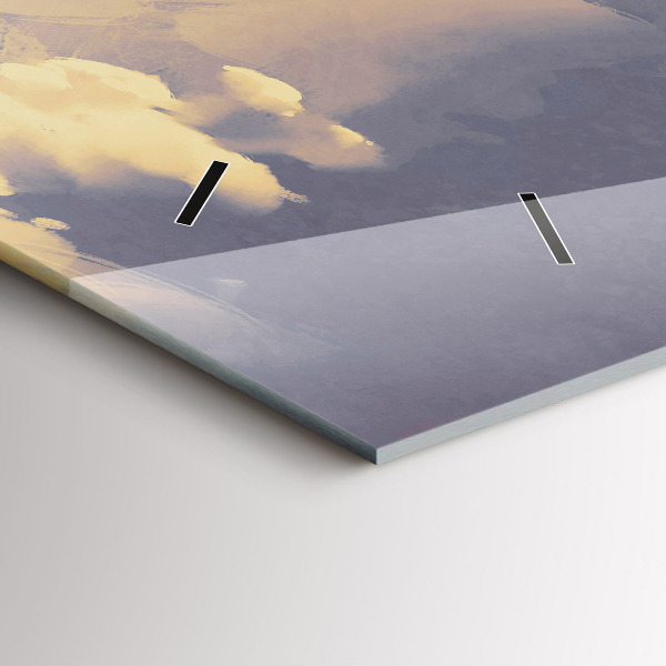 Vízszintes üvegóra Papírhajók