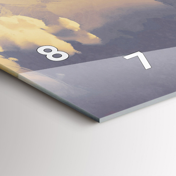 Vízszintes üvegóra Papírhajók