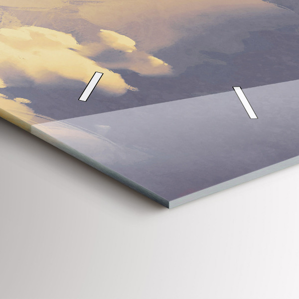 Vízszintes üvegóra Papírhajók