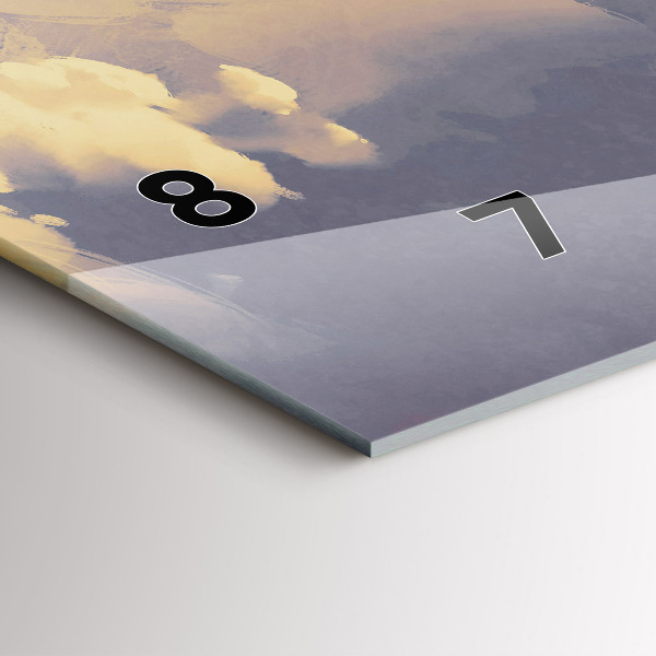 Vízszintes üvegóra Papírhajók