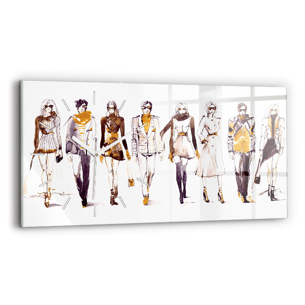 Vízszintes üvegóra Nő és férfi