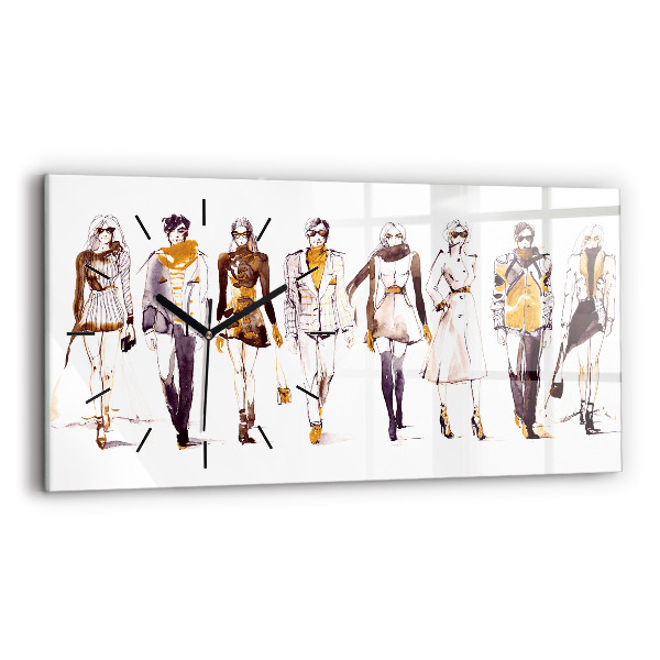 Vízszintes üvegóra Nő és férfi