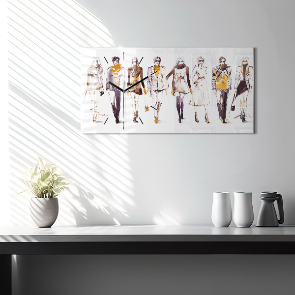 Vízszintes üvegóra Nő és férfi