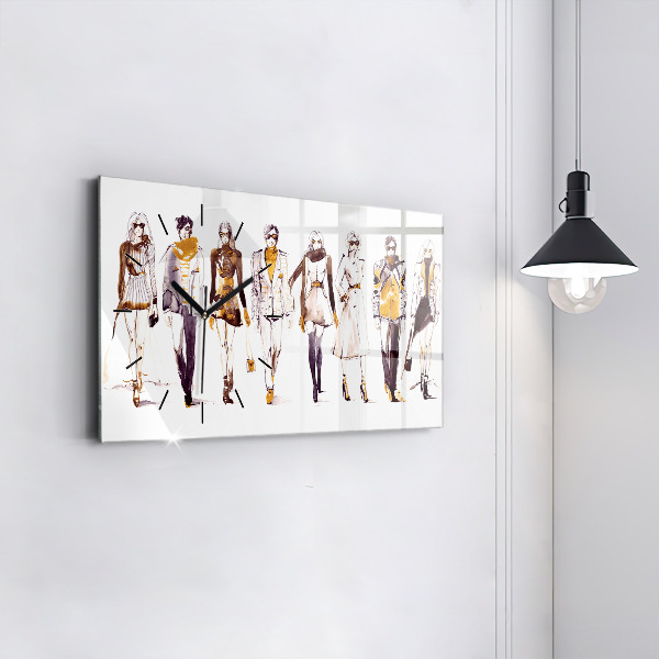 Vízszintes üvegóra Nő és férfi