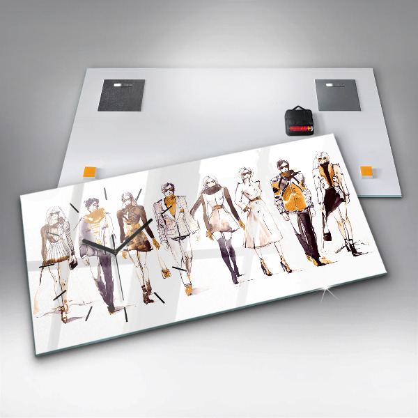 Vízszintes üvegóra Nő és férfi