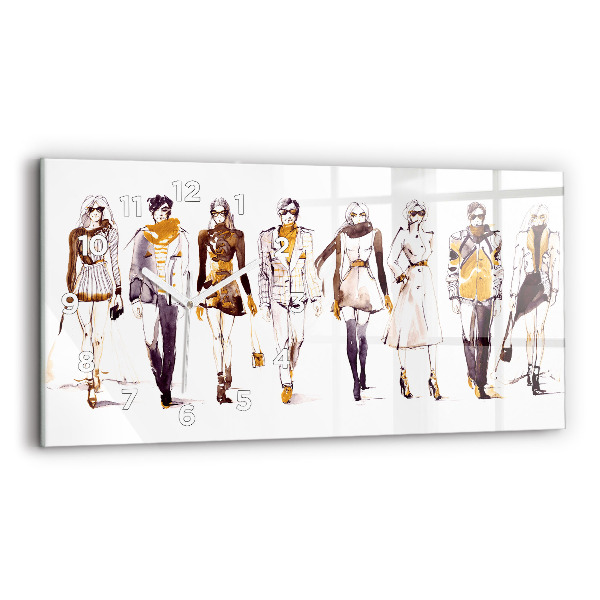 Vízszintes üvegóra Nő és férfi