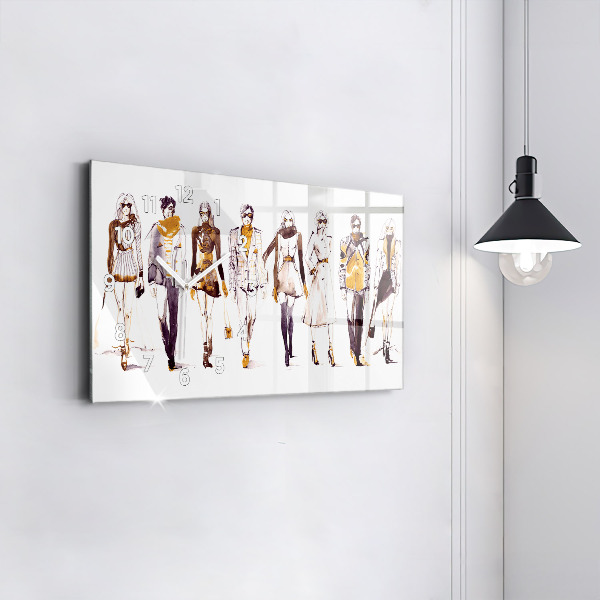 Vízszintes üvegóra Nő és férfi