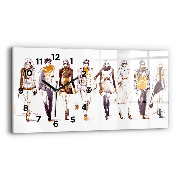 Vízszintes üvegóra Nő és férfi