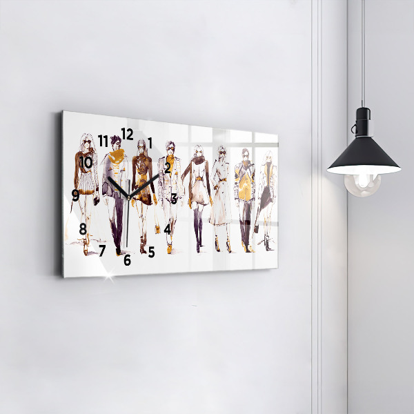 Vízszintes üvegóra Nő és férfi