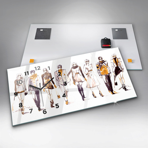 Vízszintes üvegóra Nő és férfi