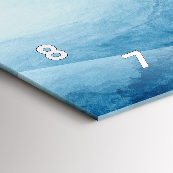 Vízszintes üvegóra Absztrakciós víz