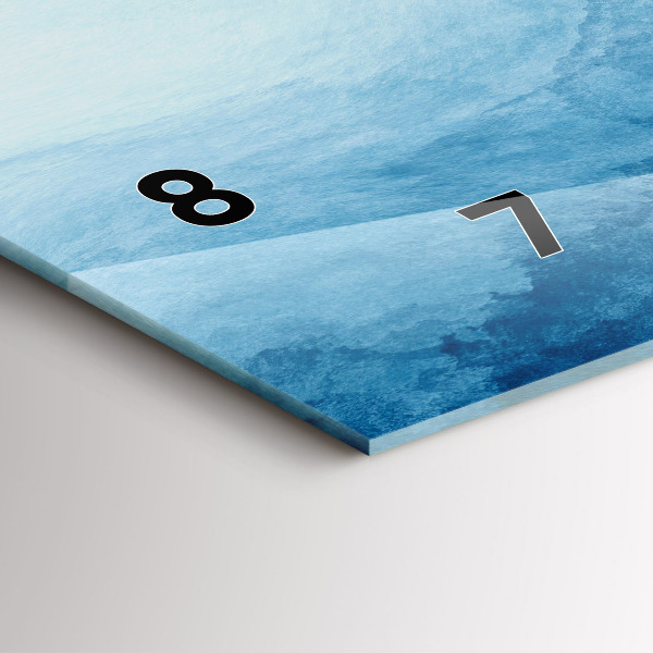 Vízszintes üvegóra Absztrakciós víz