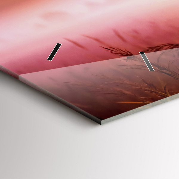 Vízszintes üvegóra Ködös reggel