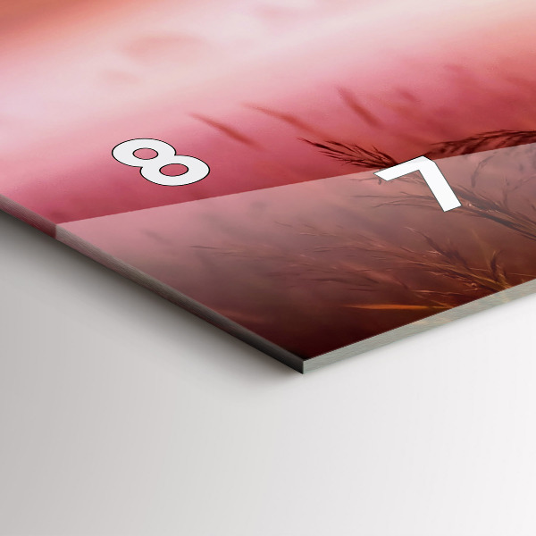 Vízszintes üvegóra Ködös reggel