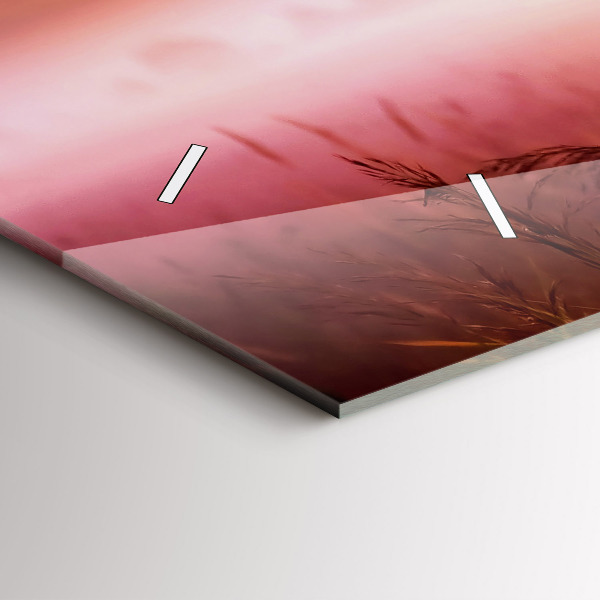 Vízszintes üvegóra Ködös reggel