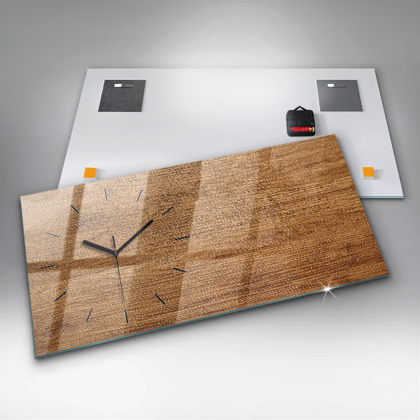 Vízszintes üvegóra Világos fa