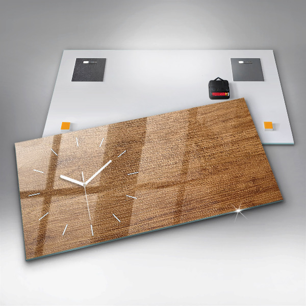 Vízszintes üvegóra Világos fa