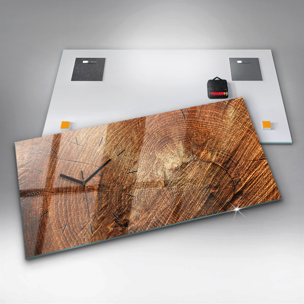 Vízszintes üvegóra Öreg fatönk