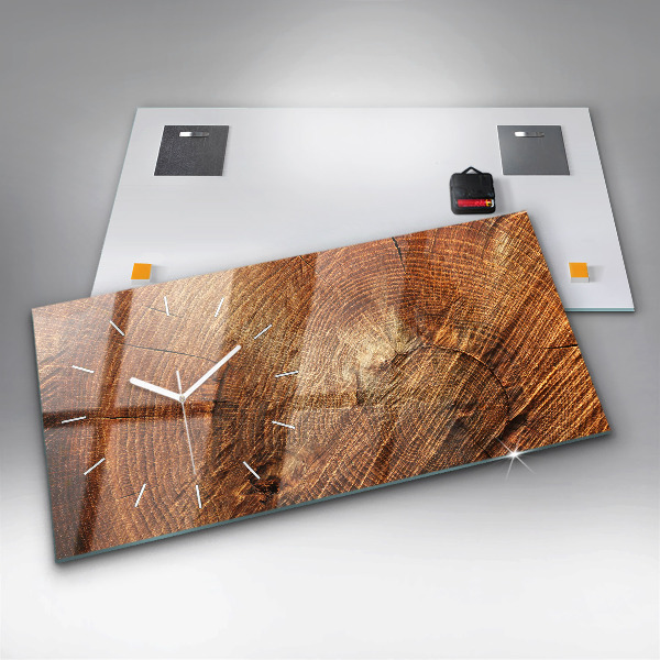 Vízszintes üvegóra Öreg fatönk