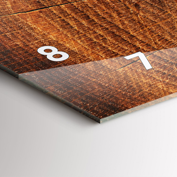 Vízszintes üvegóra Öreg fatönk