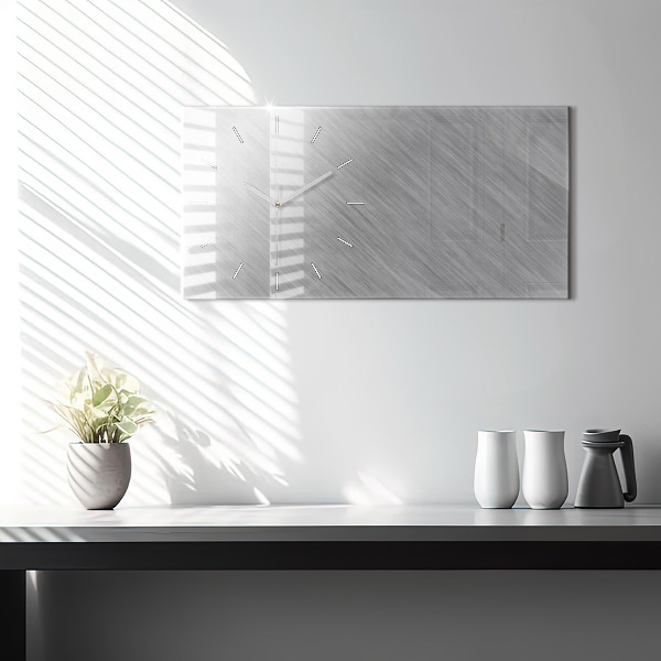 Vízszintes üvegóra Fém fal