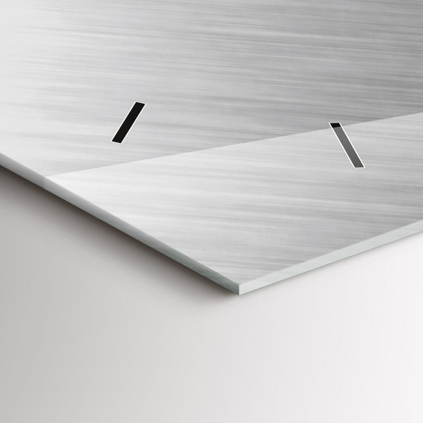 Vízszintes üvegóra Fém fal