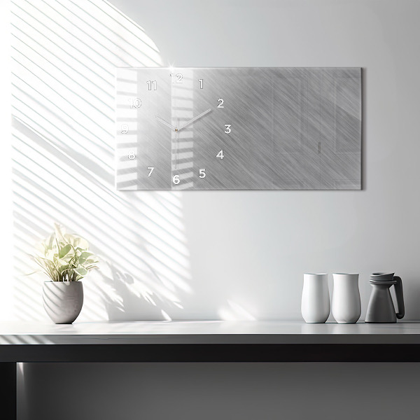 Vízszintes üvegóra Fém fal