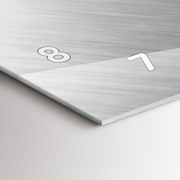 Vízszintes üvegóra Fém fal