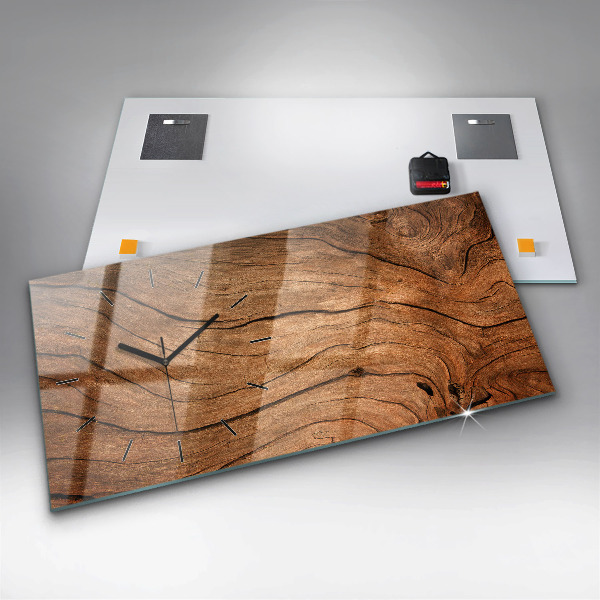 Vízszintes üvegóra Régi fa