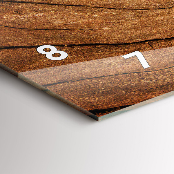 Vízszintes üvegóra Régi fa