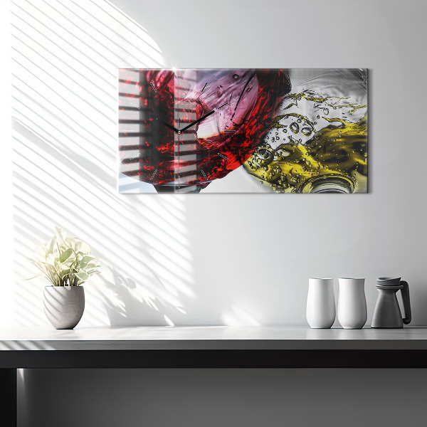 Vízszintes üvegóra Pohár bor