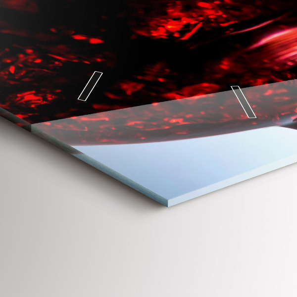 Vízszintes üvegóra Pohár bor