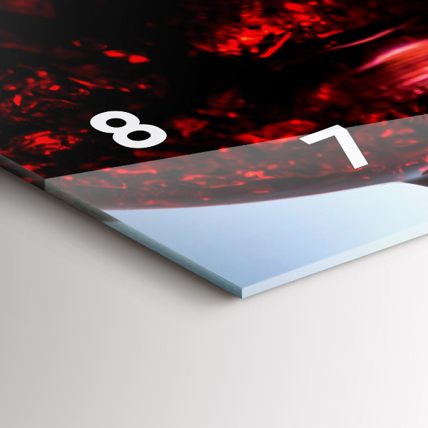 Vízszintes üvegóra Pohár bor