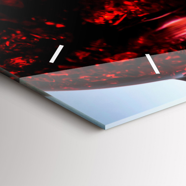 Vízszintes üvegóra Pohár bor