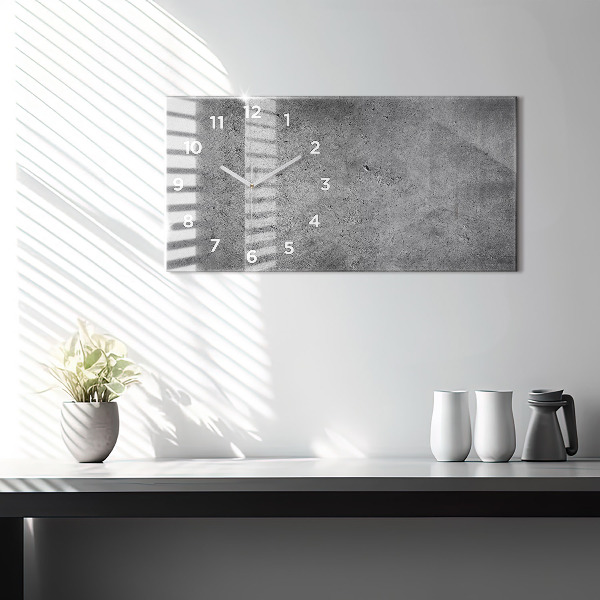 Vízszintes üvegóra Ipari fal