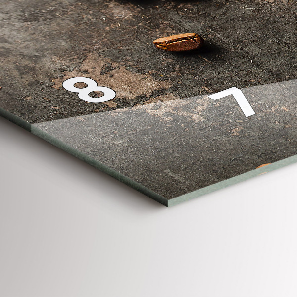 Vízszintes üvegóra Egy zacskó kávébab