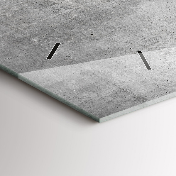 Vízszintes üvegóra Nyers fal