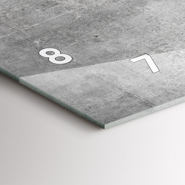 Vízszintes üvegóra Nyers fal