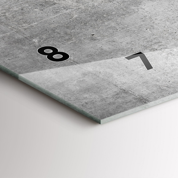 Vízszintes üvegóra Nyers fal