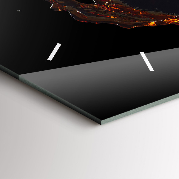 Vízszintes üvegóra Kiömlött ital