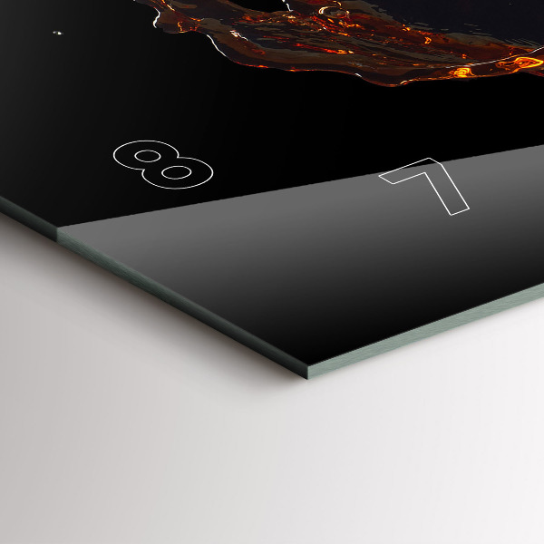 Vízszintes üvegóra Kiömlött ital