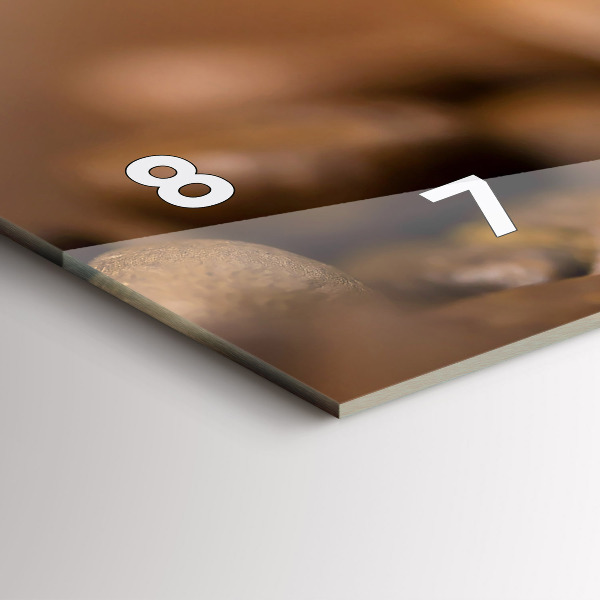 Vízszintes üvegóra Absztrakt színek