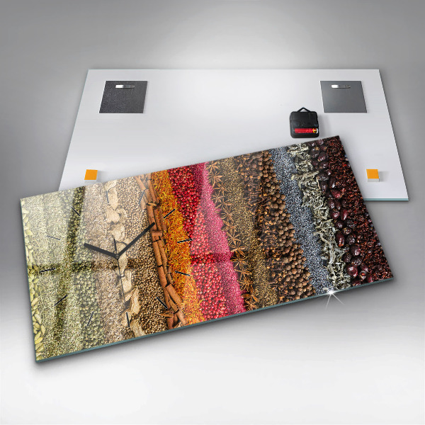 Vízszintes üvegóra Fűszerek sorai