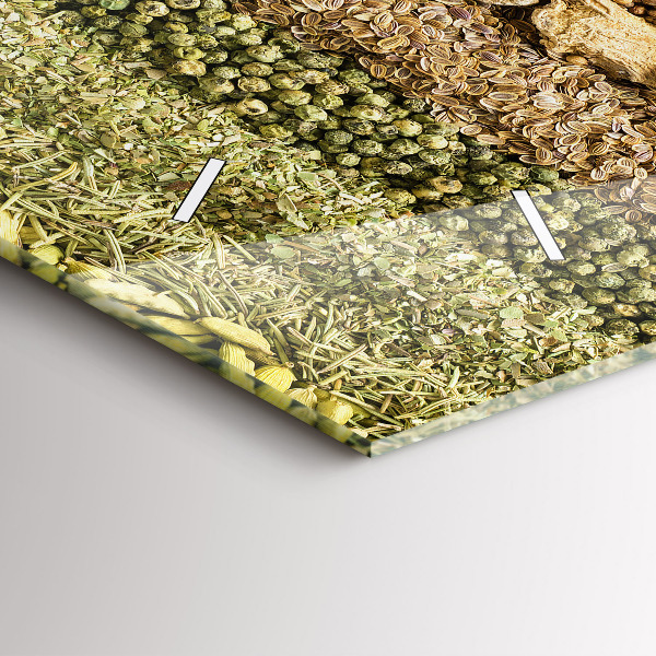 Vízszintes üvegóra Fűszerek sorai