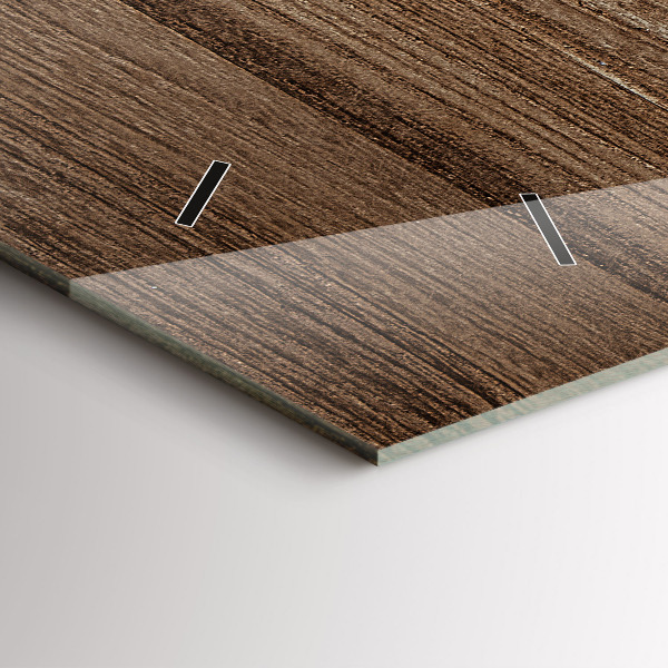 Vízszintes üvegóra Sötét fa