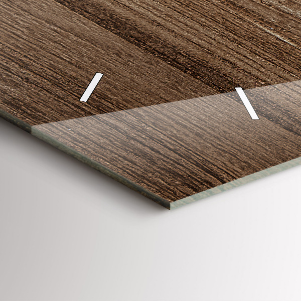 Vízszintes üvegóra Sötét fa