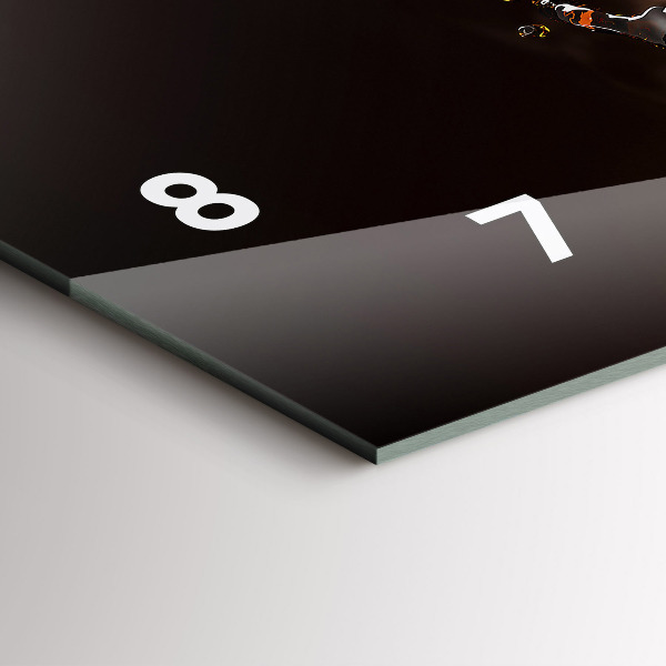 Vízszintes üvegóra Forró kávé