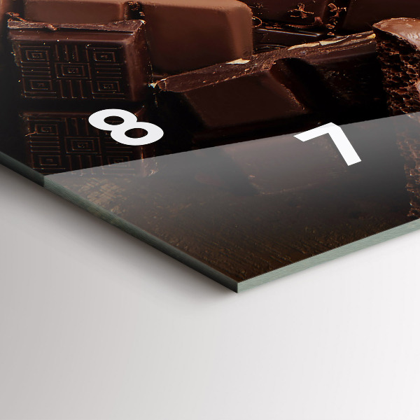 Vízszintes üvegóra Csokoládé szeletek