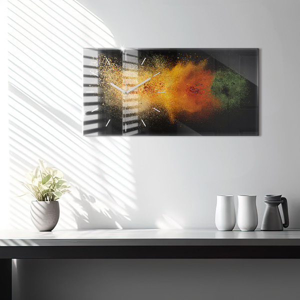 Vízszintes üvegóra Szétszórt fűszerek